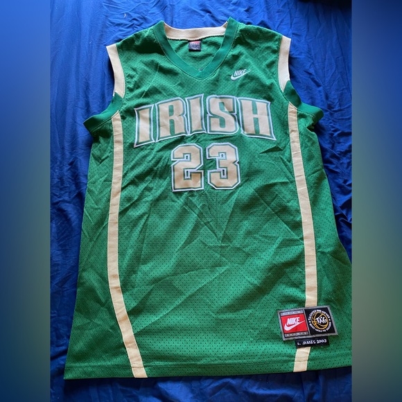 Vintage Nike Lebron James Irish high school jersey size medium - Picture 2 of 4